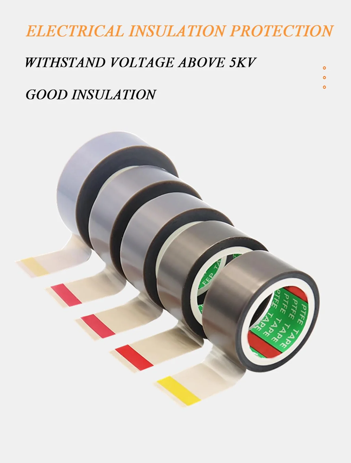 Taśma teflonowa, grubość 0,18 mm, szerokość 120-300 mm, taśma klejąca PTFE do maszyn do pakowania próżniowego i przemysłu elektrycznego, długość 10 metrów(120mm)