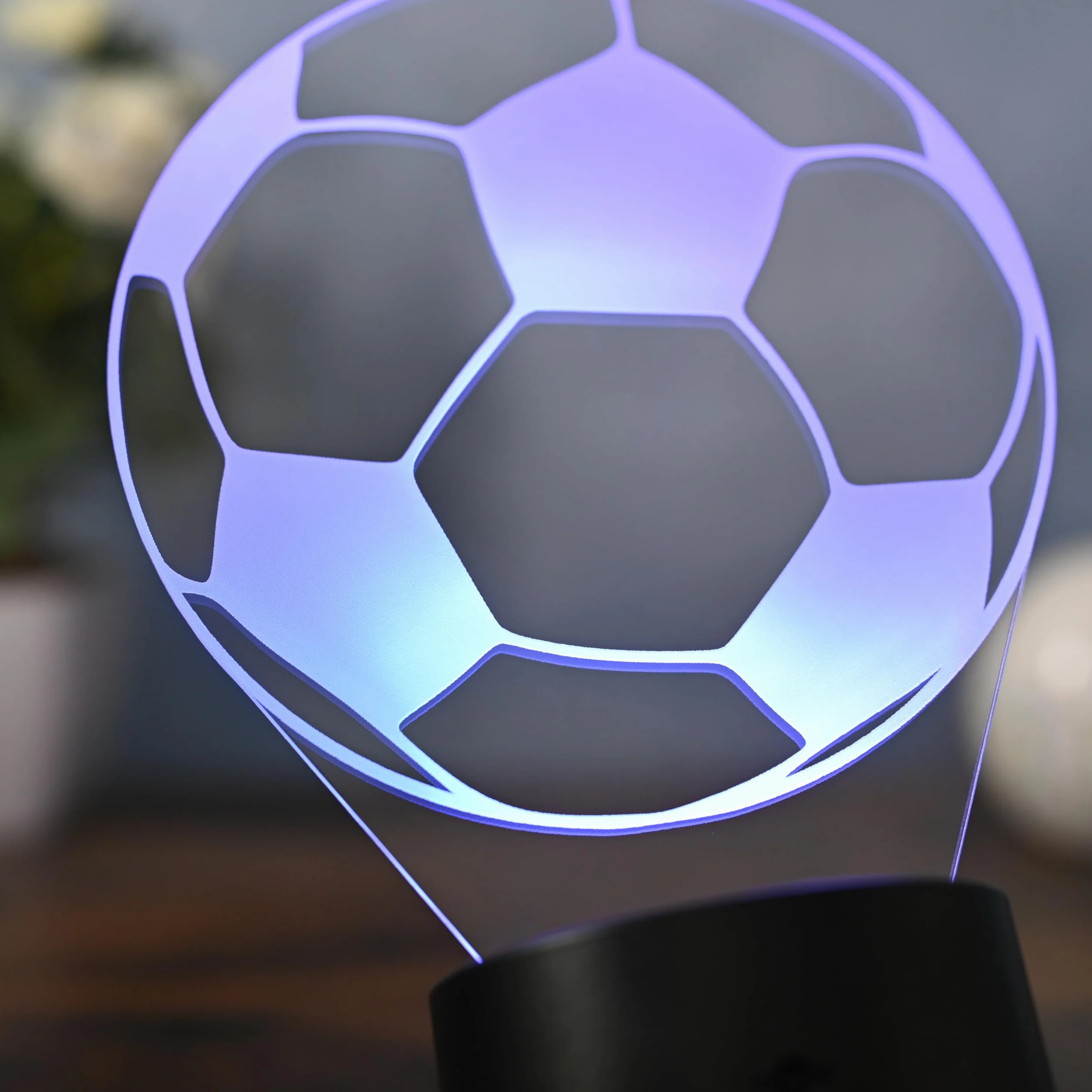 Lampa LED do piłki nożnej – sportowa dekoracja i lampka nocna dla piłkarzy, fanów i trenerów – pomysł na prezent dla mężczyzn, młodzieży i dzieci, światło klubowe