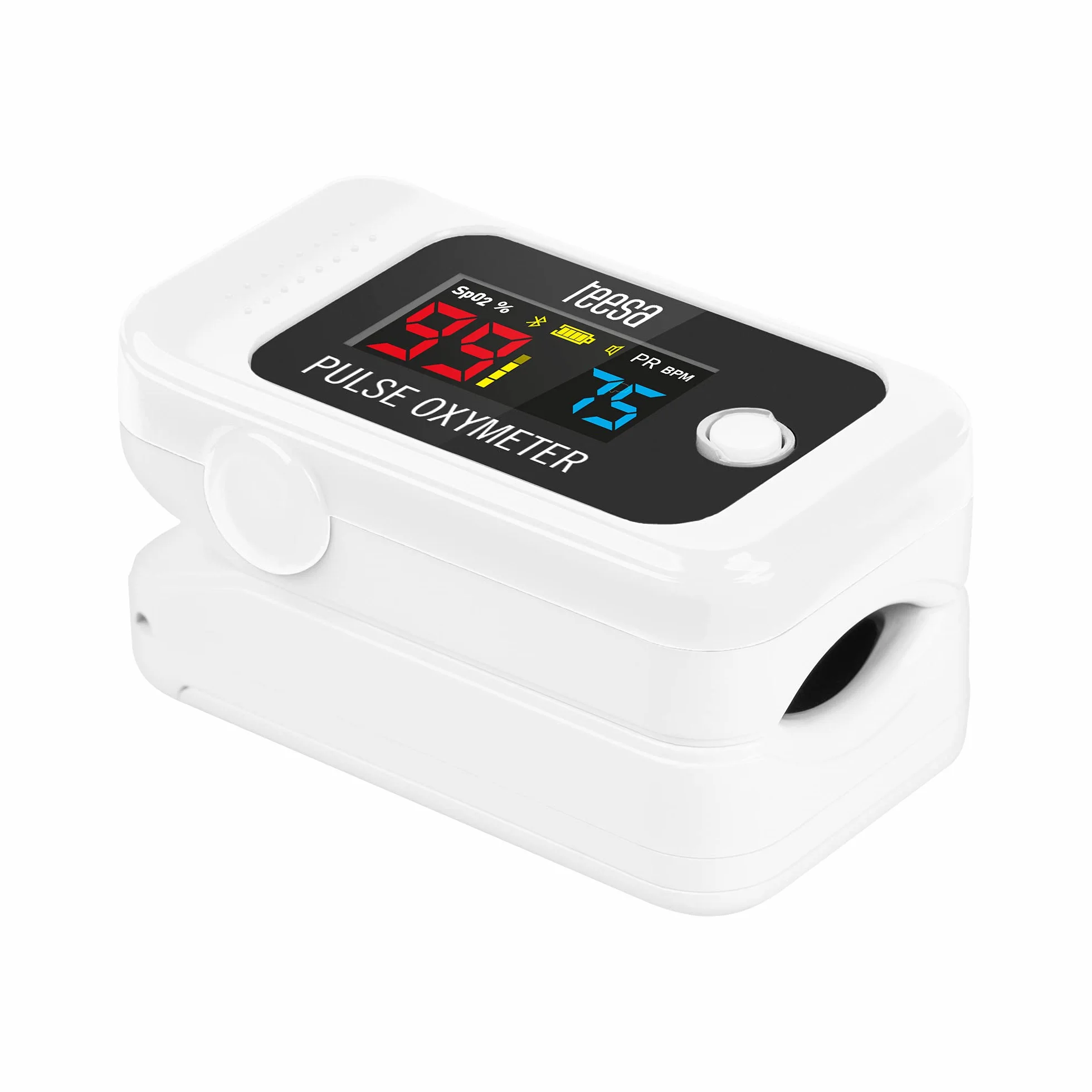 Teesa Pulsoksymetr Napalcowy Bluetooth PX70 TSA8071 Saturacja Mierzenie Tętna