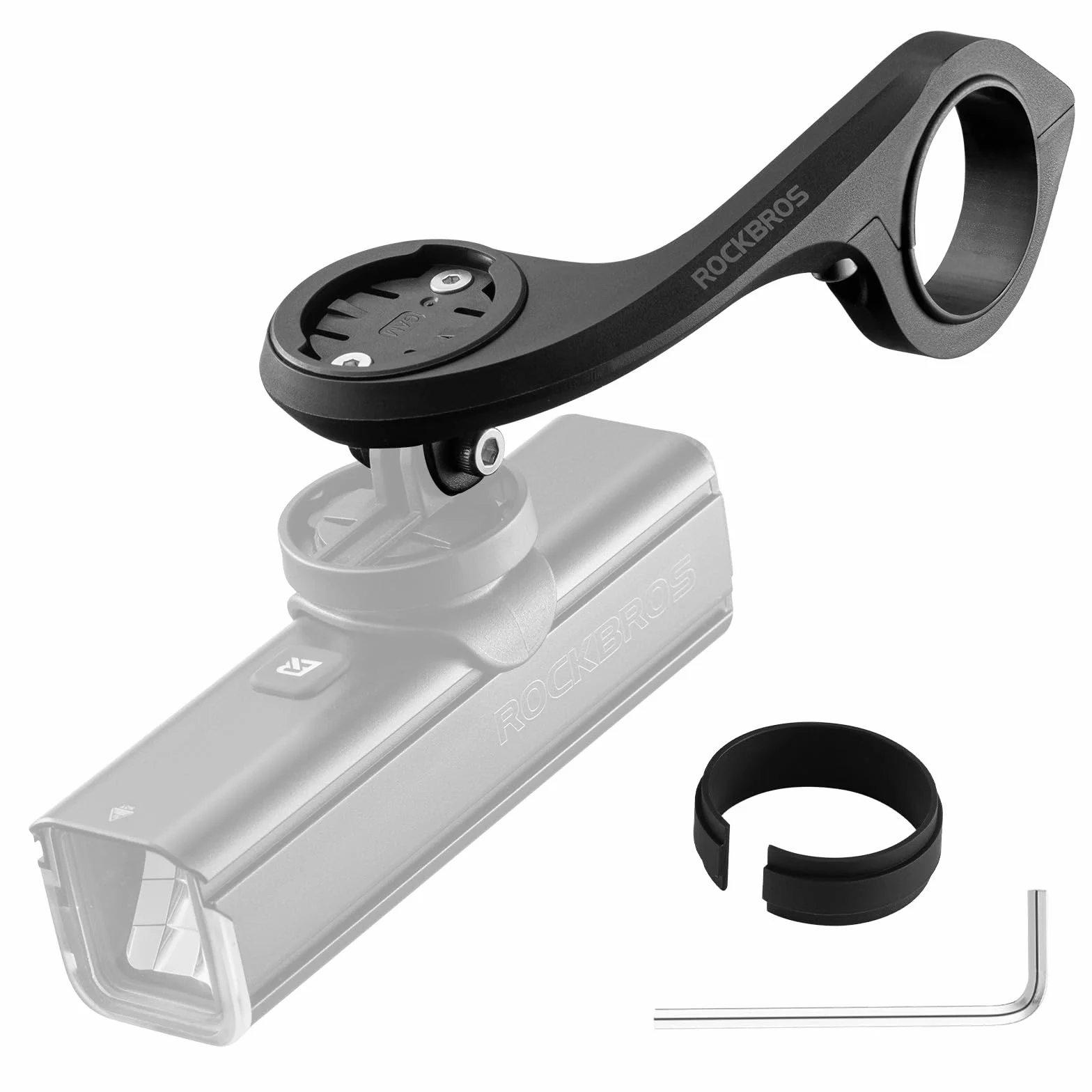 ROCKBROS Uchwyt na Komputer Rowerowy, Mocowanie GPS na Rower, Kompatybilne z Garmin i iGPSPORT, na Kierownicę Rowerową 32-35mm