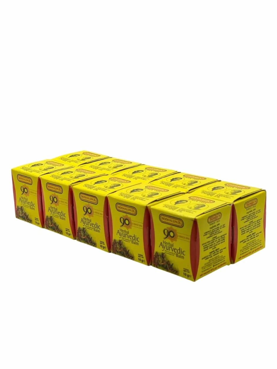 Siddhalepa Ayurvedic ziołowy balsam (10 g x 10 szt.)