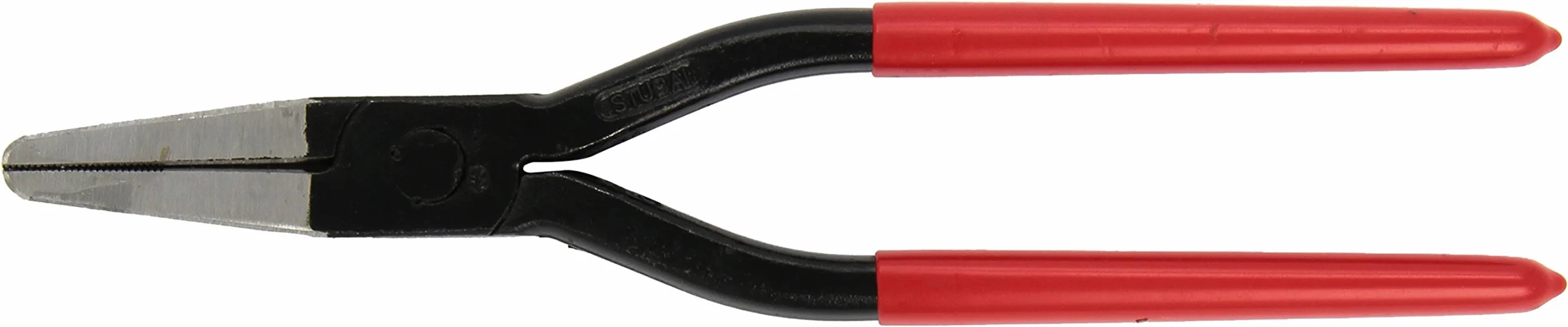 Stubai 280501 szczypce płaskie z przegubem kolanowym, srebrne/czerwone/szare, 240 mm