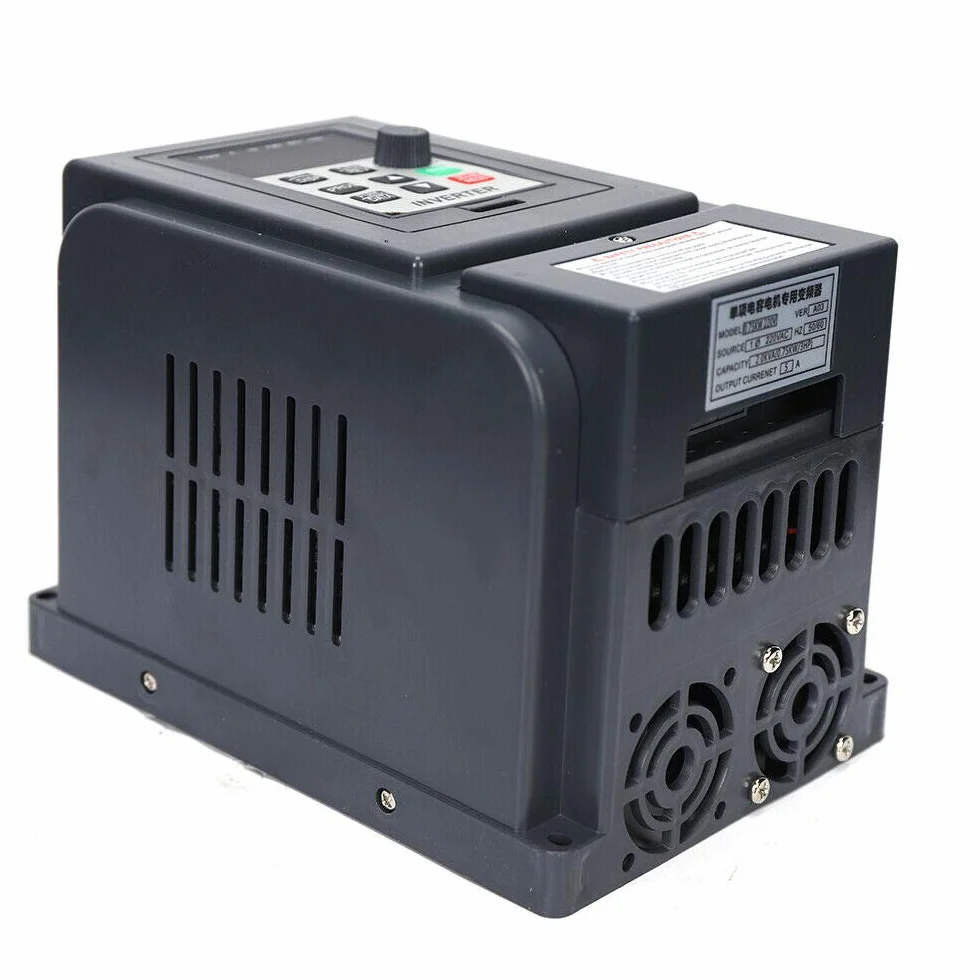 Regulator prędkości obrotowej, regulator napięcia, przetwornica częstotliwości, silnik elektryczny 230 V, 5 A, 0,75 kW, sterowanie PWM, V/F Open Loop