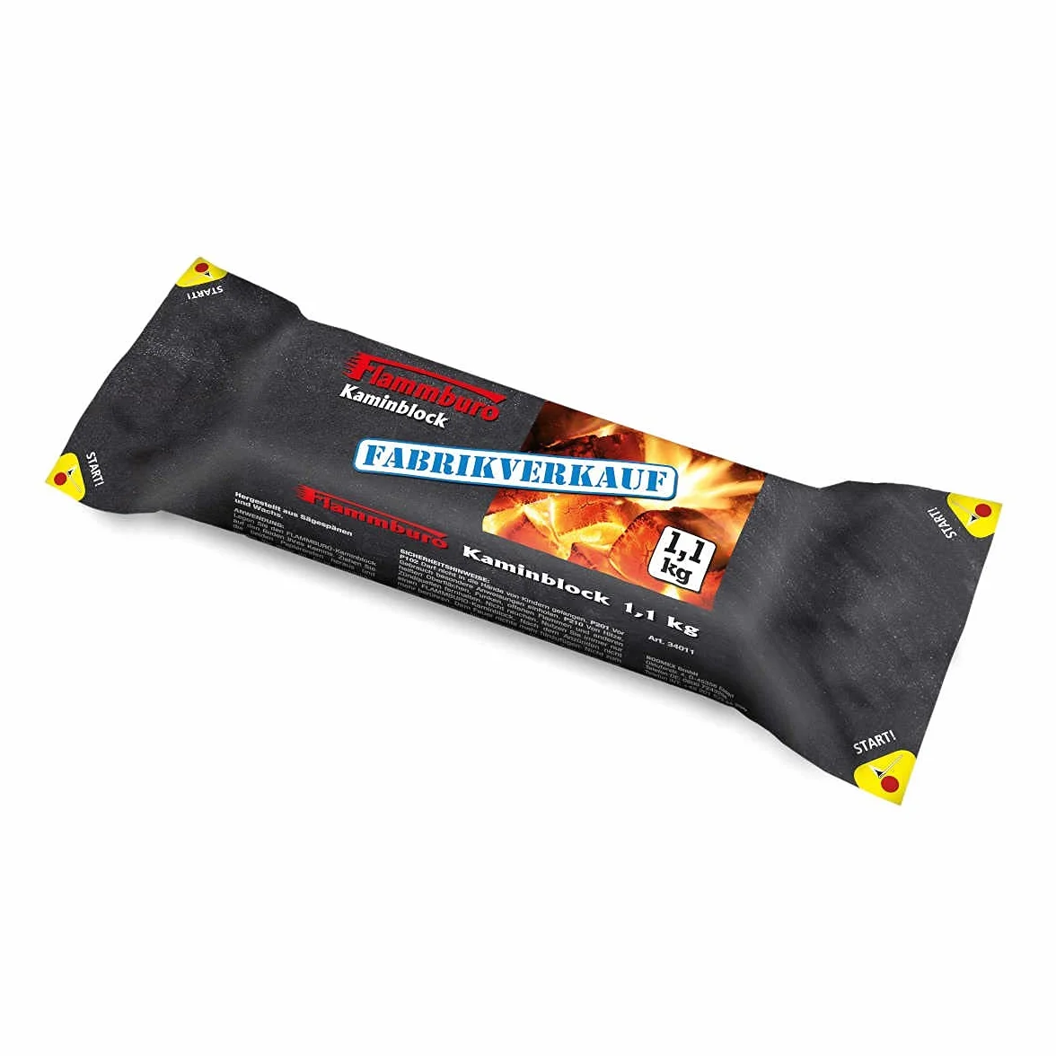 Blok kominkowy FLAMBBURO 1,1 kg drewno opałowe 10 szt.