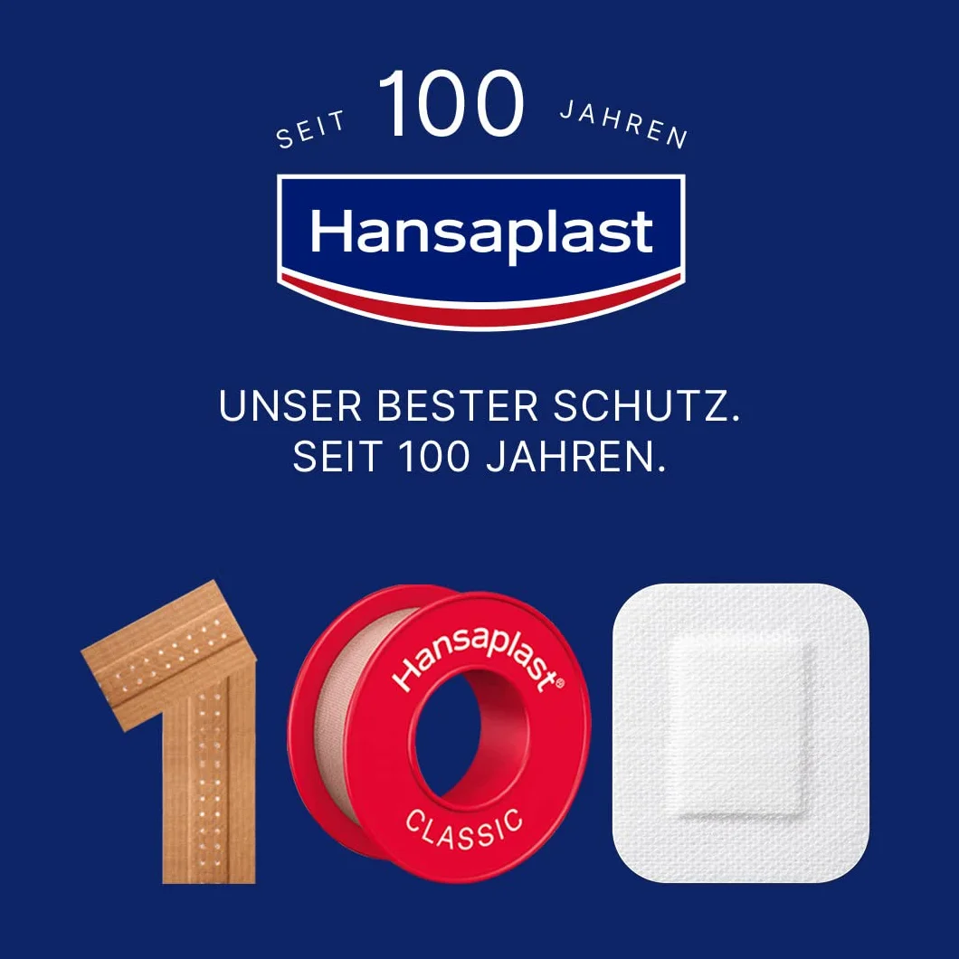 Hansaplast Uniwersalne plastry 40 pasków, wodoodporne, bakteriobójcze