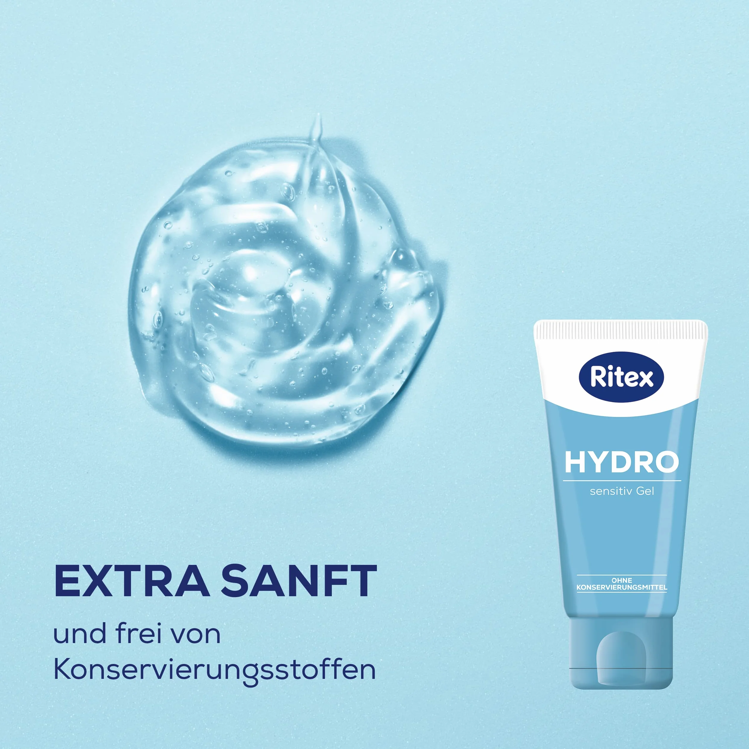 Ritex Żel HYDRO Sensitiv Lubrykant bez konserwantów, na bazie wody, 100 ml, Made in Germany