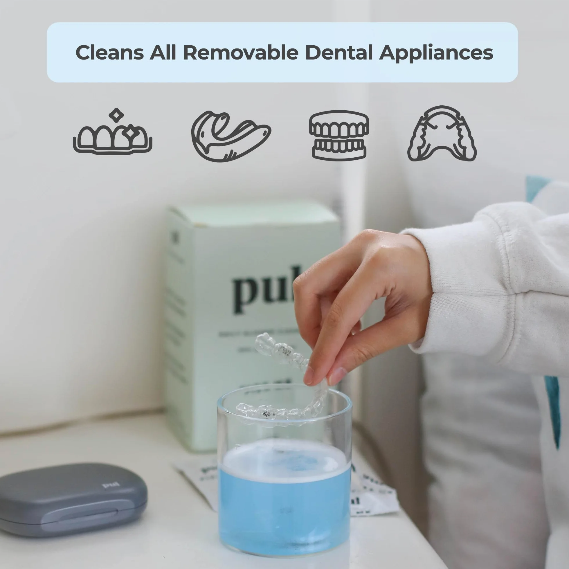 The Pultool PUL Daily Aligner Cleanser Retainer Tabletki czyszczące (96 sztuk)