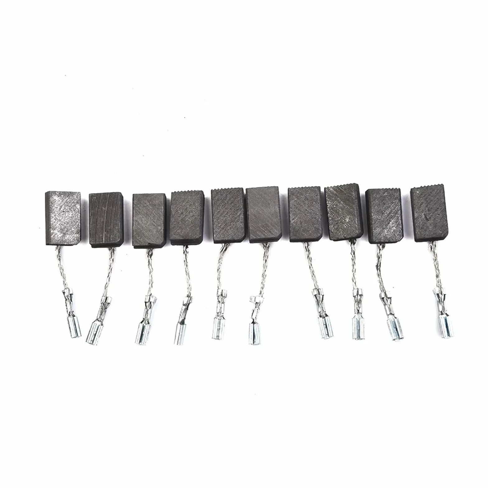 10 szt. szczotki węglowe do szlifierki kątowej WQ 1400/WQ 1000/WQ 5 * 10 * 16 mm wiertarka elektryczna szczotki węglowe z włókna węglowego elektronarzędzie