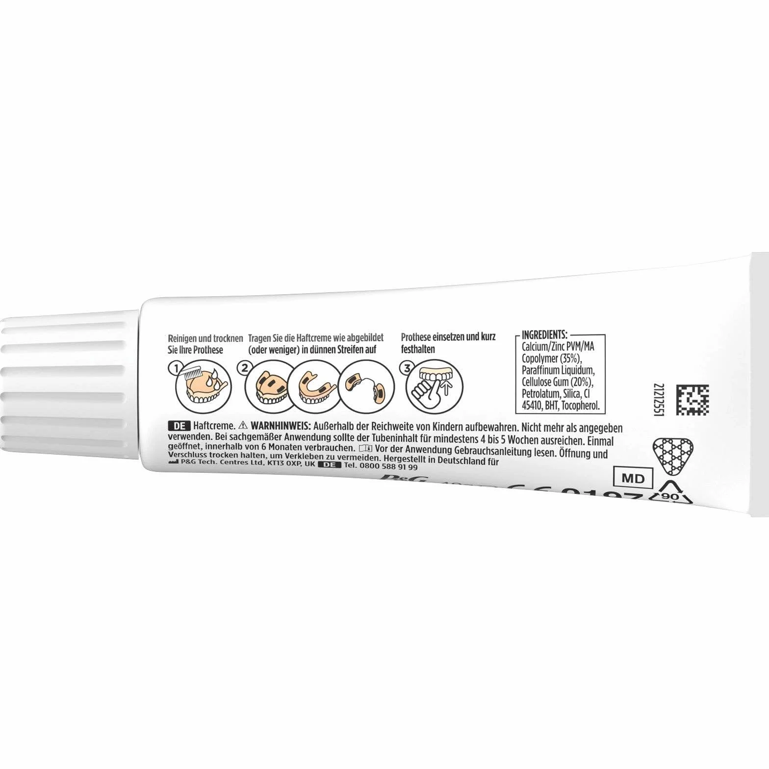 3 x 40 g Blend-a-dent PLUS Premium krem samoprzylepny – neutralny smak – Duokraft