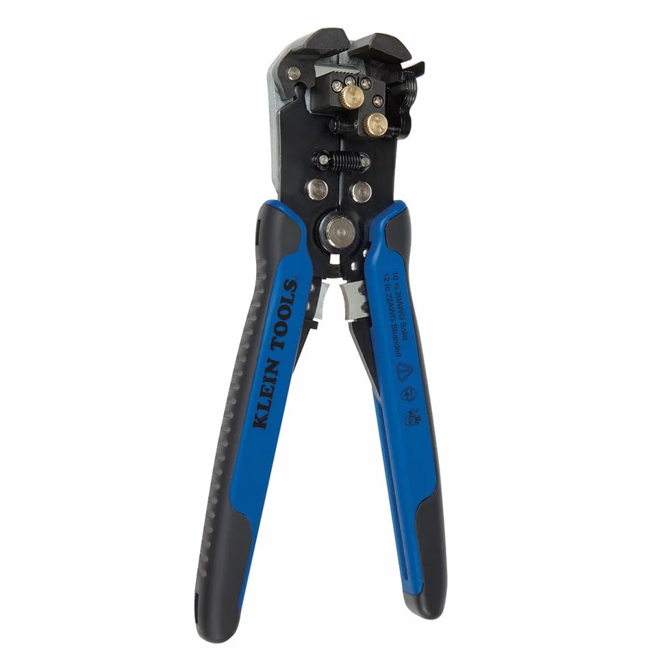 Samoregulujący się ściągacz i obcinacz do drutu, 10-20 AWG Klein Tools 11061, niebieski/srebrny