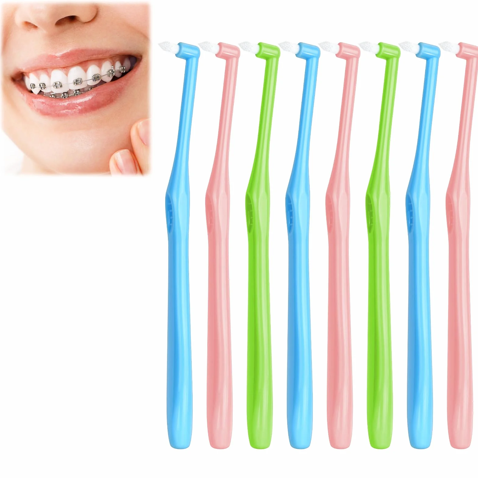 ACWOO 8 sztuk Szczoteczki Do Zębów Tuft, Szczoteczki Do Zębów Szczoteczka Szczoteczka Do Zębów Pojedyncza Tuft, Szczoteczka Do Zębów Międzyprzestrzenna