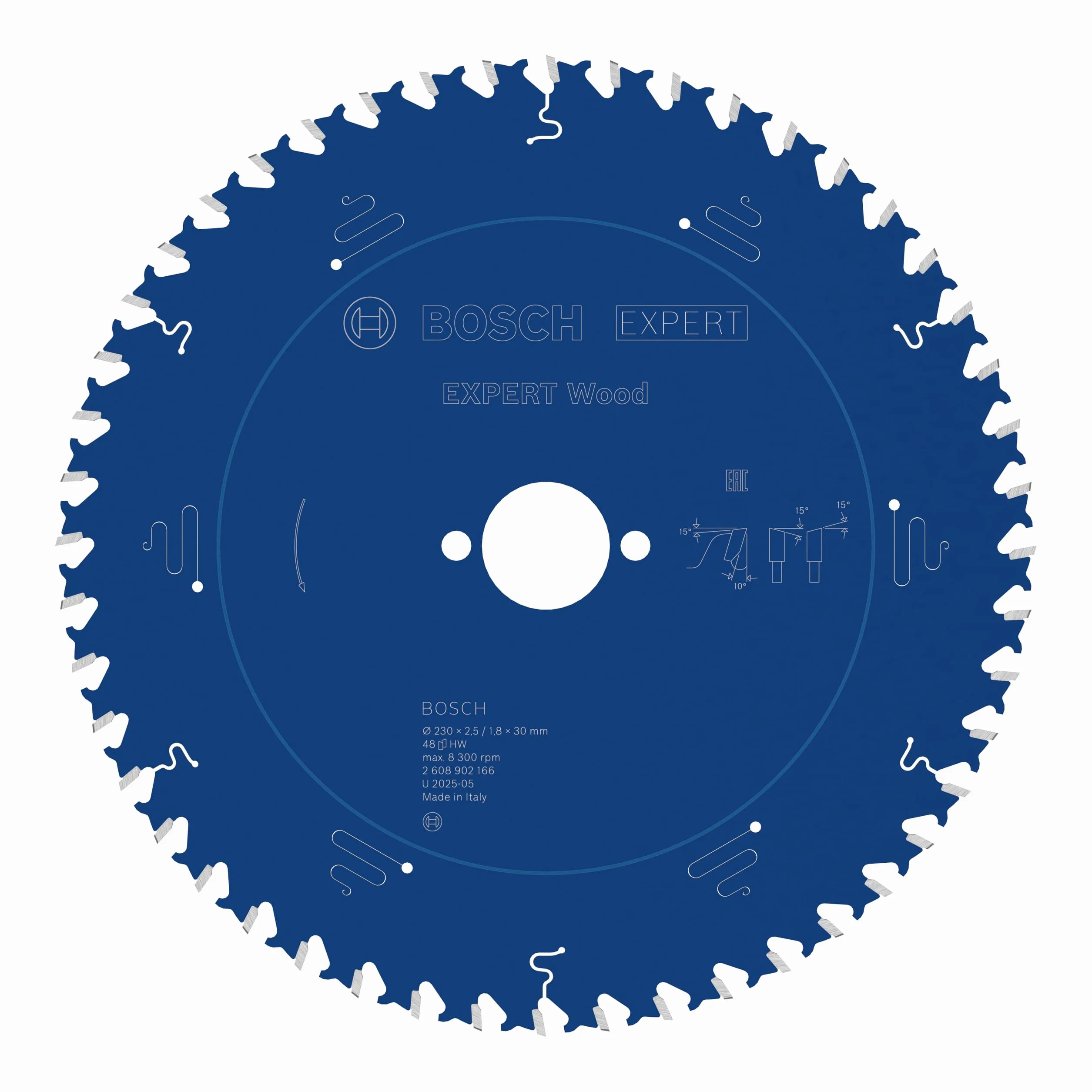 Bosch 1x Tarcza pilarska EXPERT Wood (do Miękkie drewno, Ø mm, Professional Akcesoria Przewodowe ręczne pilarki tarczowe)