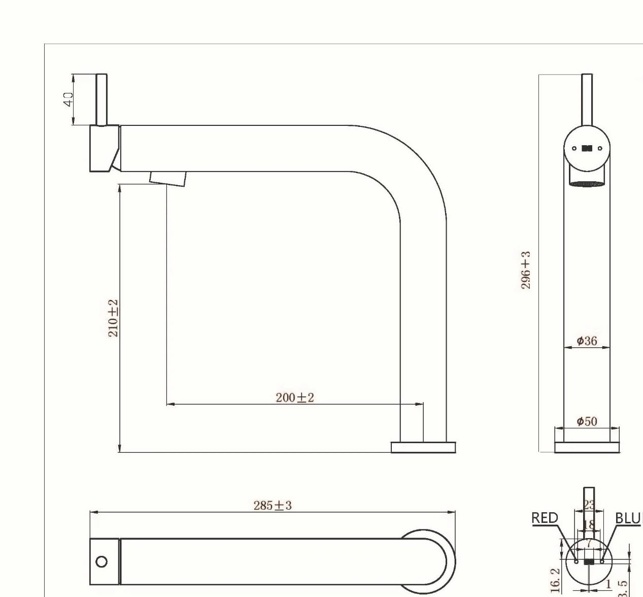 Essebagno 9019750 Magic bateria umywalkowa czarna