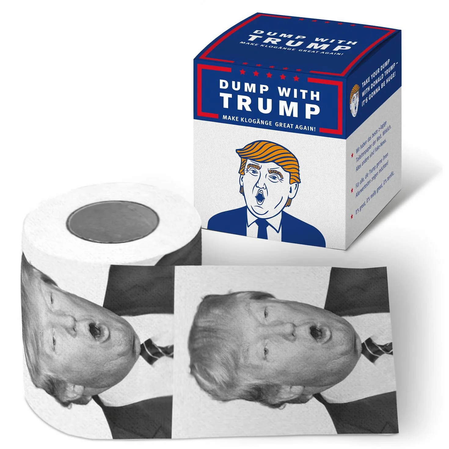 Papier toaletowy papier toaletowy nowość pudełko prezentowe (Trump)