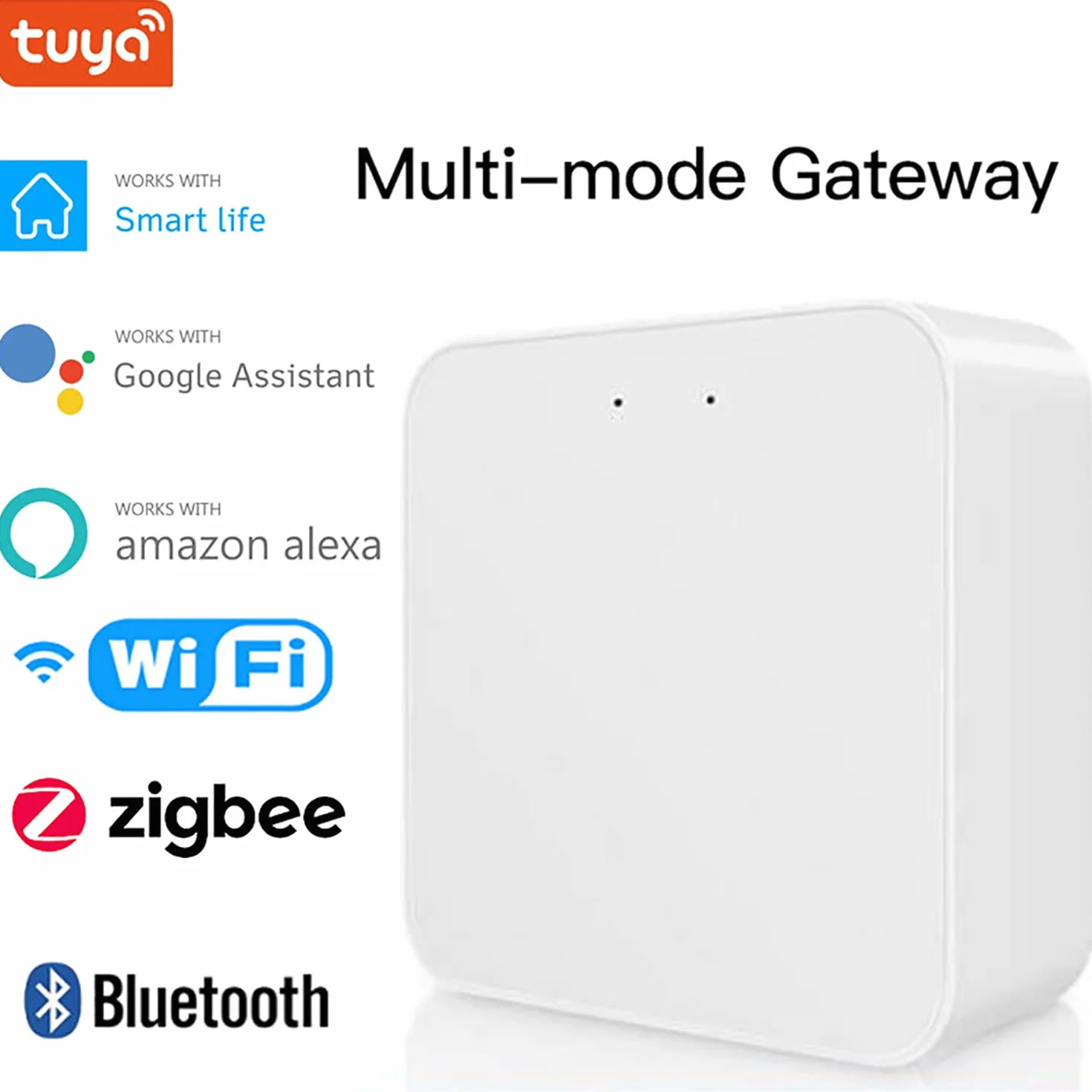 Inteligentna bramka wielomodowa: ZigBee 3.0 oraz Bluetooth i Mesh Hub, zdalne sterowanie aplikacją, inteligentny mostek, bezprzewodowa inteligentna bramka domowa, sterowanie głosem przez Alexa/Google