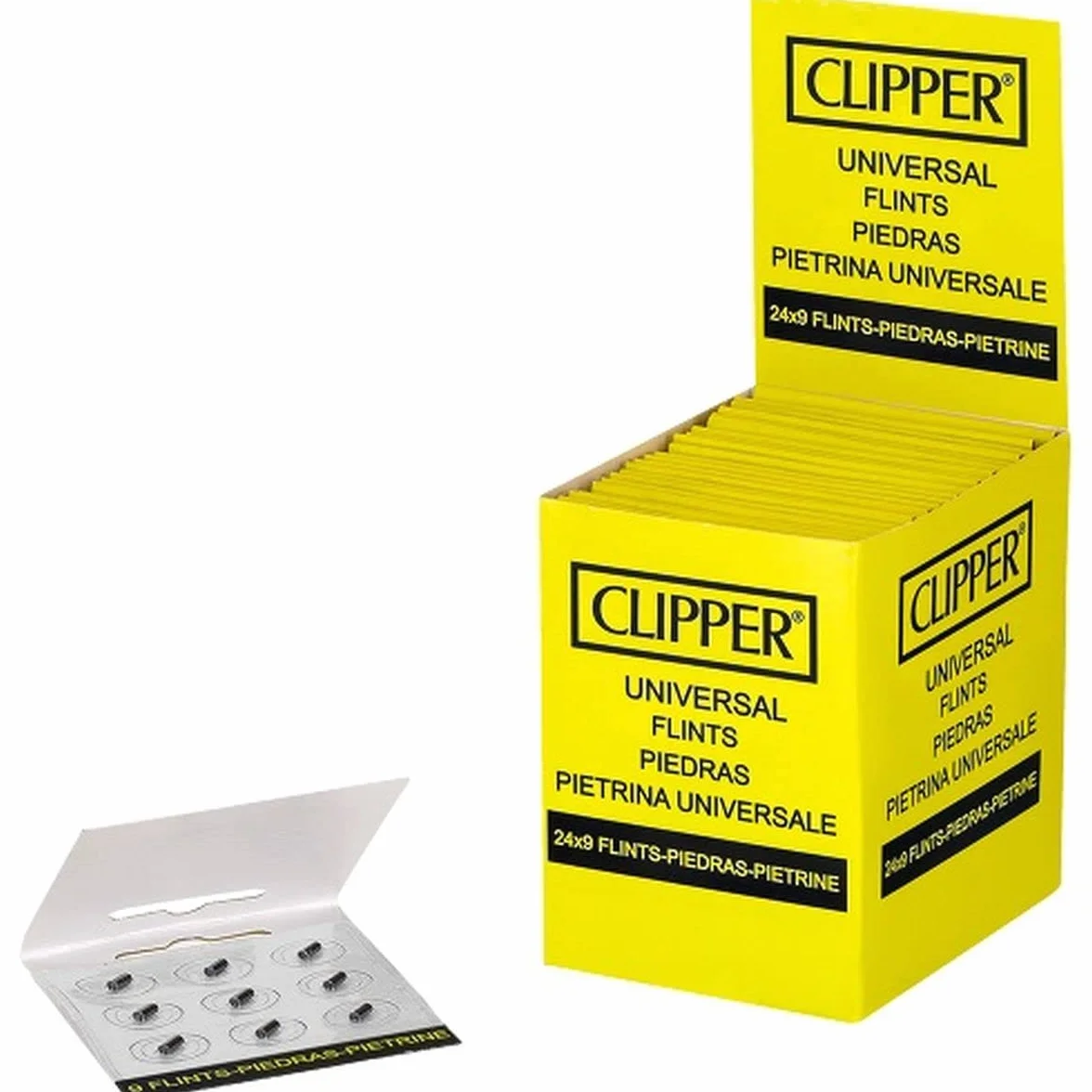 Clipper Klasyczne duże FLINTY (24 opakowania x 9 krzemień)