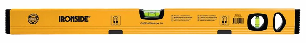 Ironside 100244 aluminiowa magnetyczna poziomica 100 cm z 2 libelkami