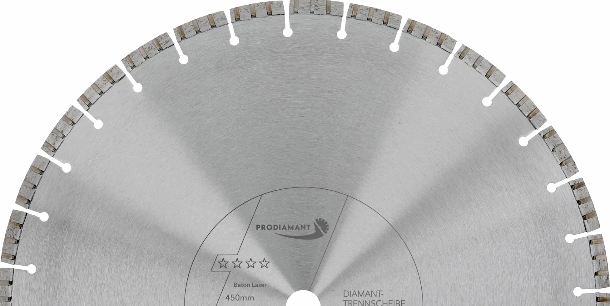 PRODIAMANT Diamentowa tarcza tnąca 450 mm x 25,4 do betonu żelbetowego, kamień i cegła, diamentowe segmenty turbo, spawane laserowo
