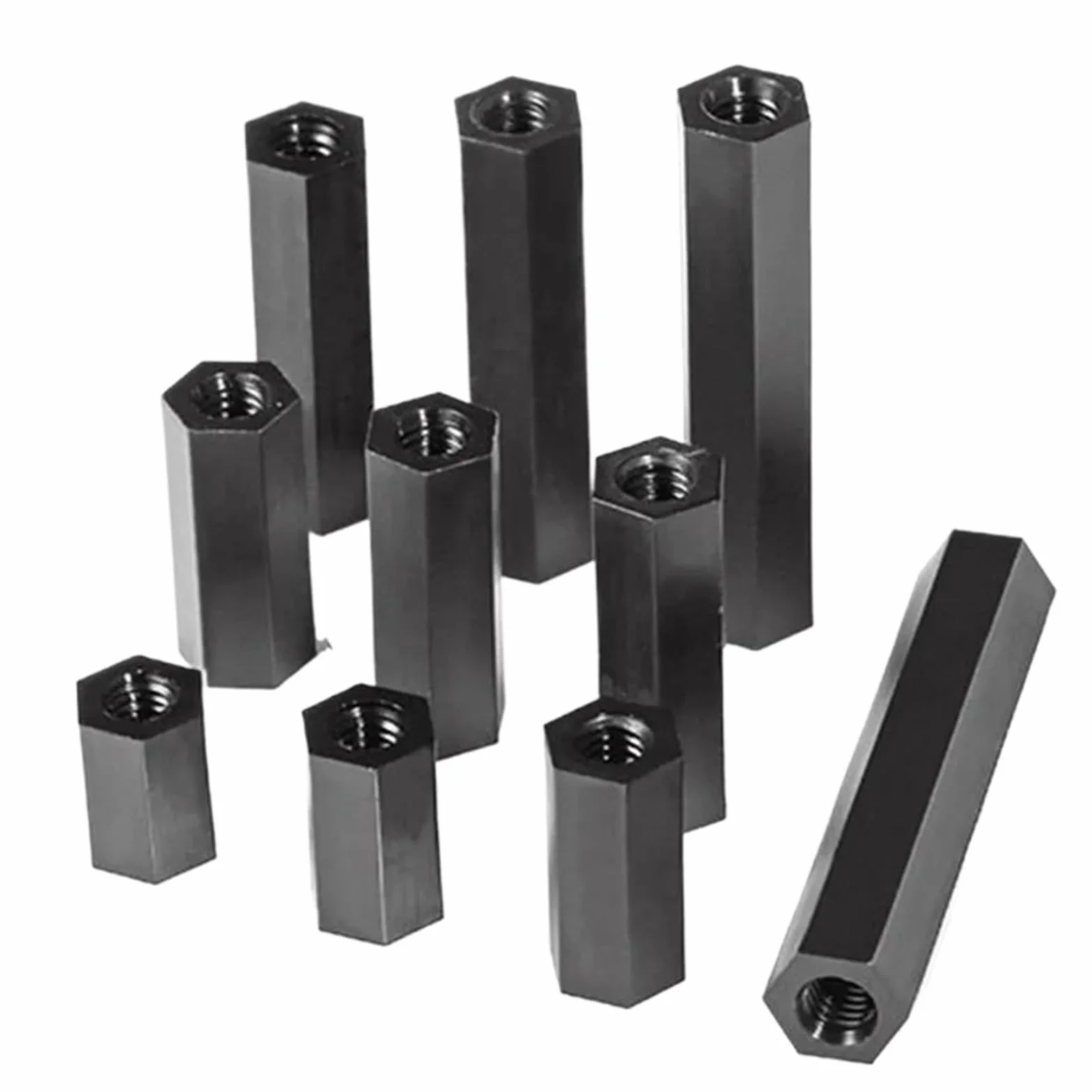 10-100 Szt. M4 Czarny Nylonowy Sześciokątny Element Dystansowy Do Płyty Głównej Filar Śruba Żeńsko-żeńska Śruby NYLON66(M4X35mm-100pcs)