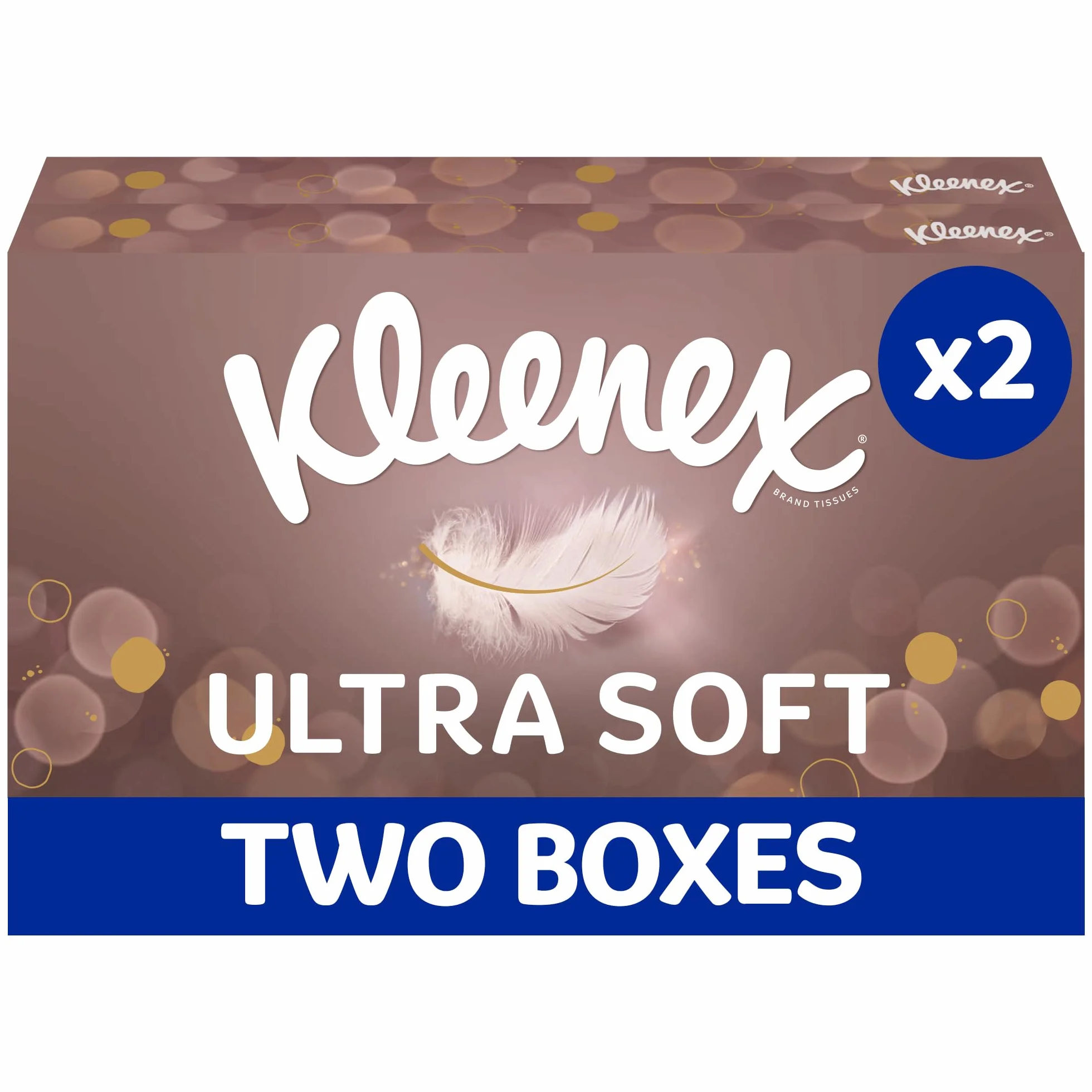 Kleenex Ultra miękkie chusteczki do twarzy, 2 pudełka na chusteczki