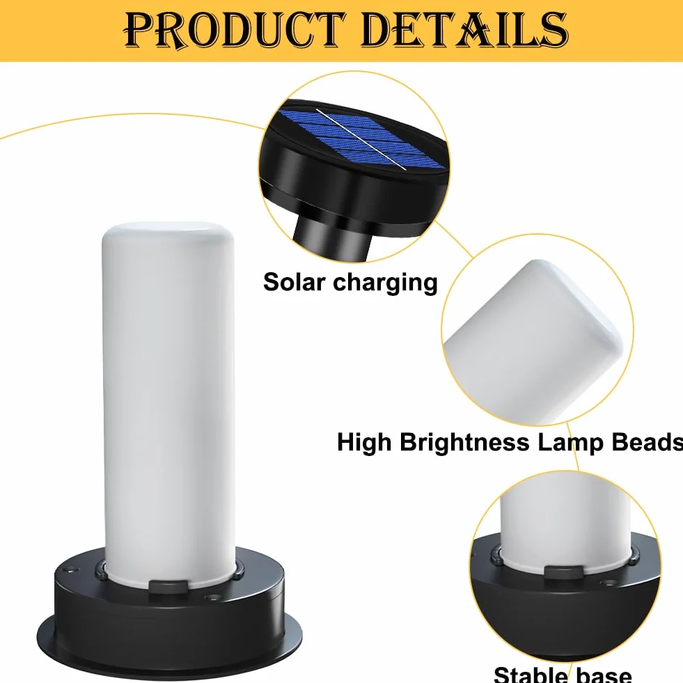 2 sztuki lamp solarnych zamienniki, części zamienne, lampy solarne z żarówką, 8 cm, pokrywa zapasowa, dekoracja zewnętrzna