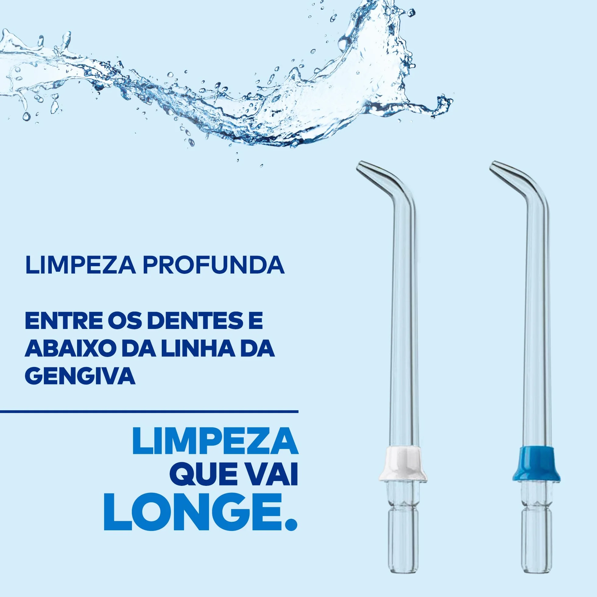 Waterpik Classic JT-100E nasadka zapasowa do irygatora jamy ustnej Waterpik, do czyszczenia zębów i dziąseł, 2 sztuki