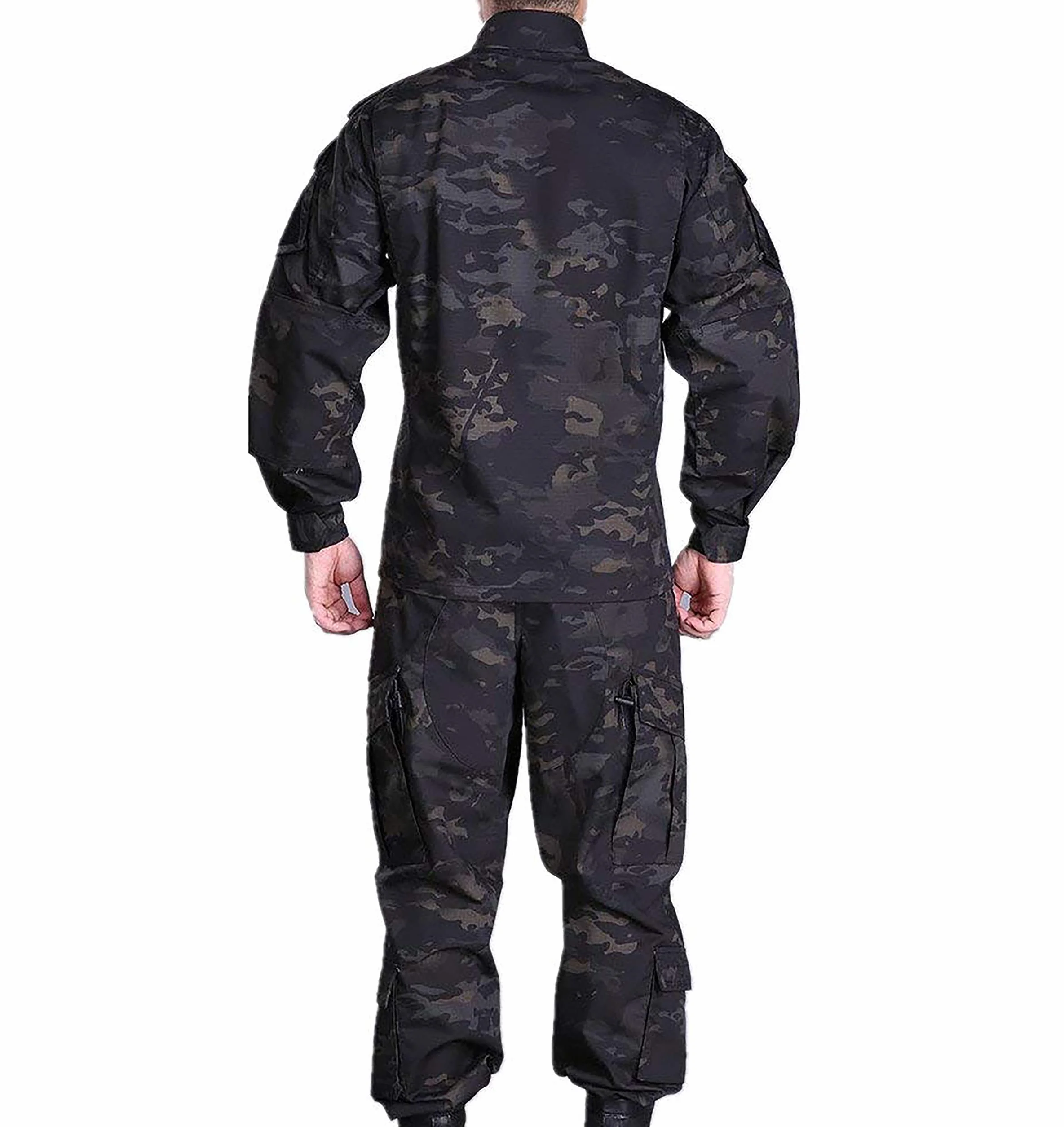 Paintball Airsoft Tactical Suits męska kurtka myśliwska mundur kurtka Camo Shirt & Pants z paskiem do strzelania do gry wojny myśliwskiej