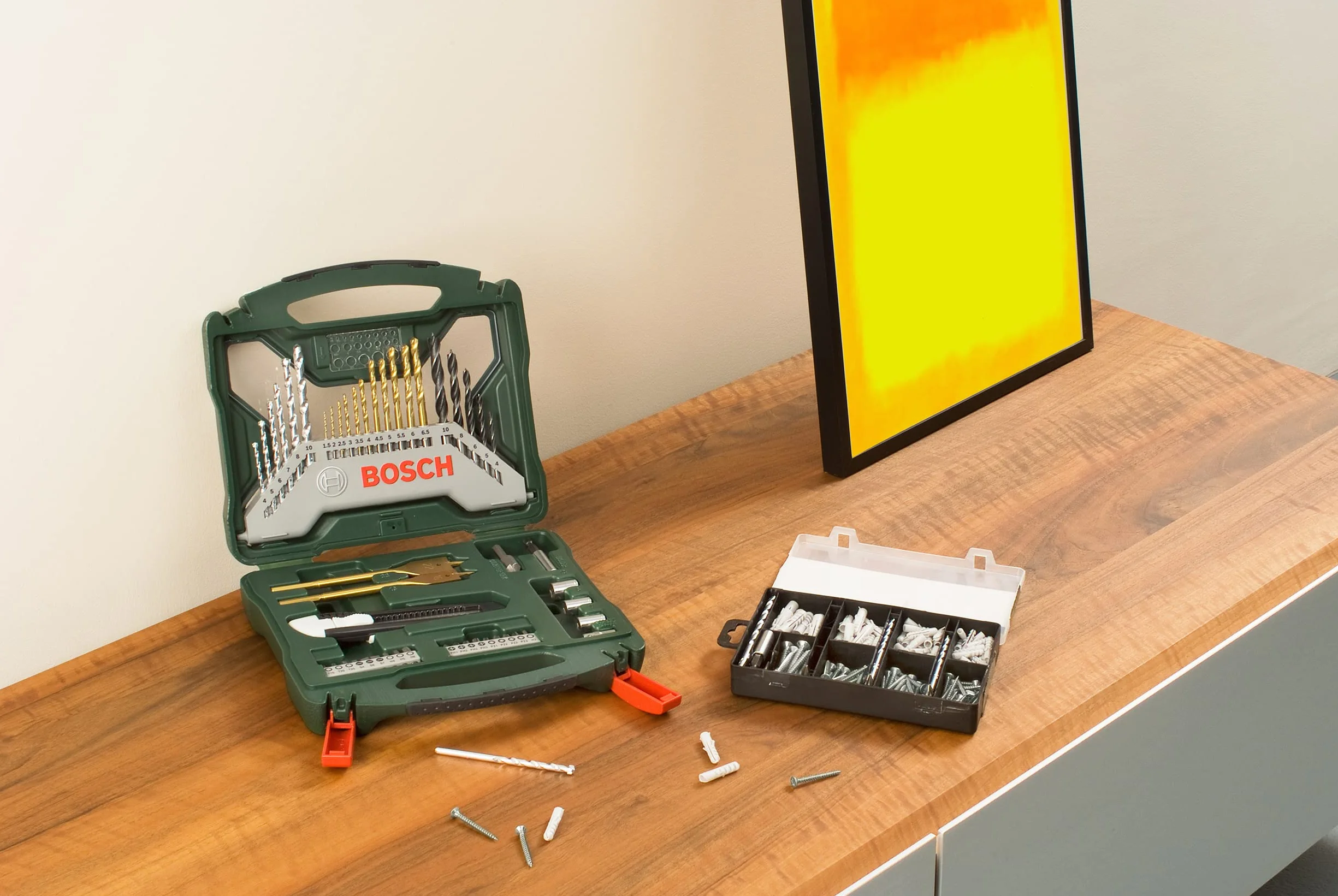 Bosch 2607017523 Zestaw Akcesoriów, Srebrny/Złoty, 9 x 230 x 255 mm