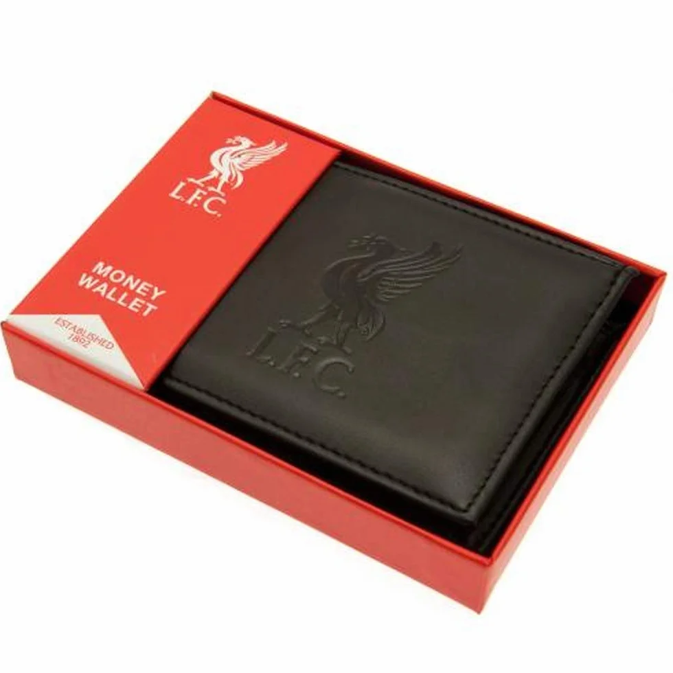 Portfel z wytłaczaną nazwą Liverpool FC, Czarny, Jeden rozmiar, Nowoczesny