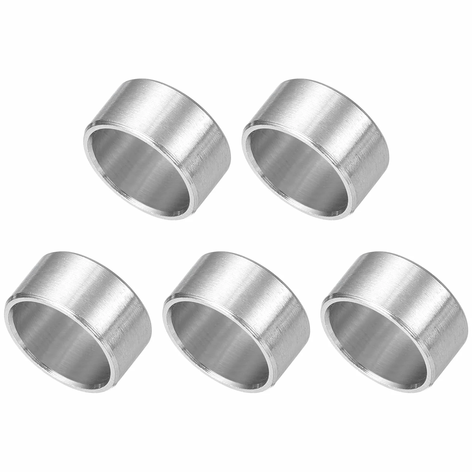 QUARKZMAN 5 sztuk podkładki dystansowe ze stali nierdzewnej, 10 mm ID x 12 mm OD x 6 mm niegwintowany mosiężny separator śrubowy okrągły szczelina do śrub nakrętek 3/8" lub M10