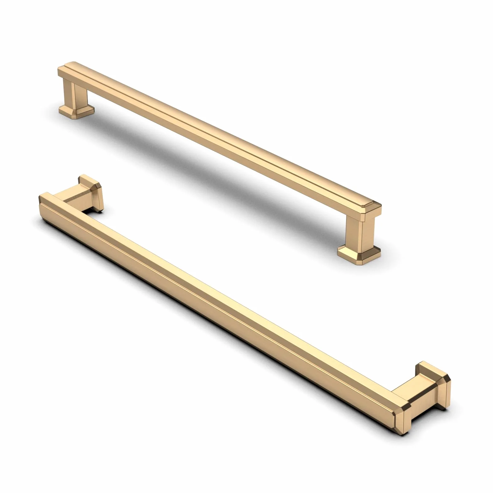 FURNIWARE 10 sztuk uchwytów do szafek, uchwyty meblowe 192mm odstęp między otworami, brąz szampanowy, uchwyty kuchenne, uchwyty do szuflad, uchwyty z cynku do szafek kuchennych, szafek, uchwyty do