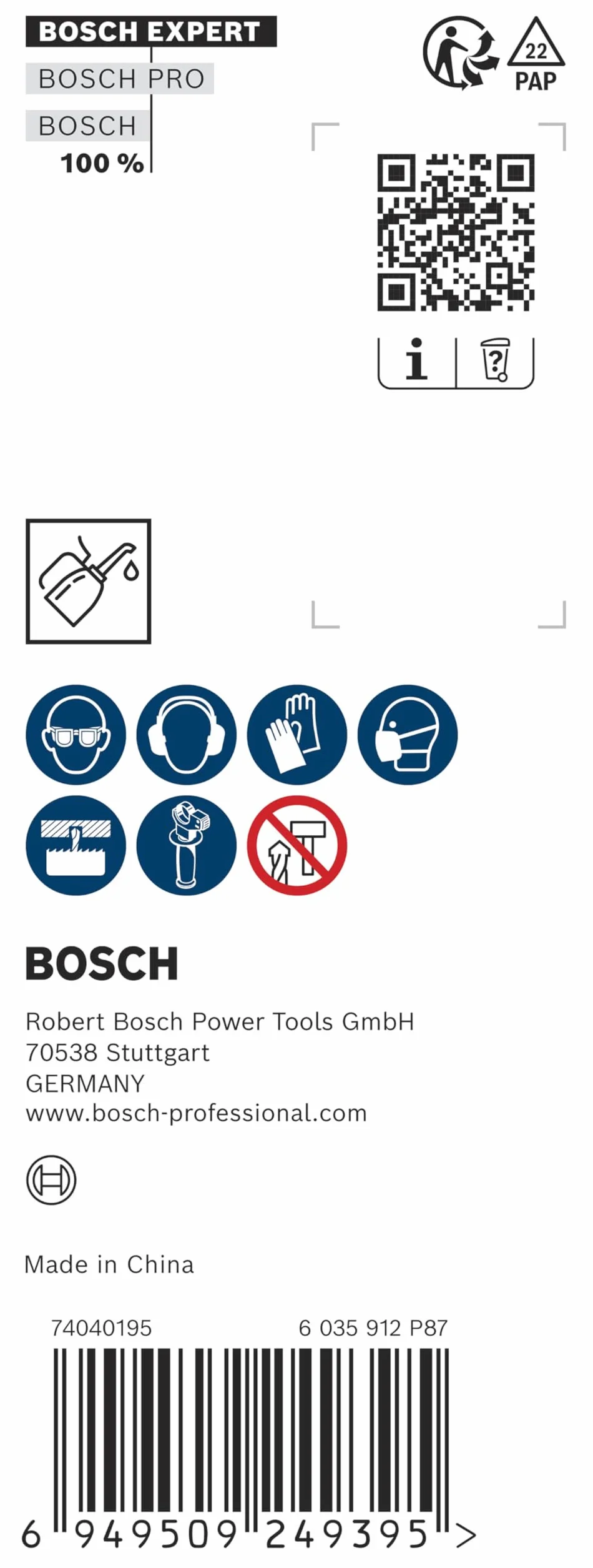 Bosch 1 x walizka do otwornic EXPERT PC Plus (46 x 23 mm)