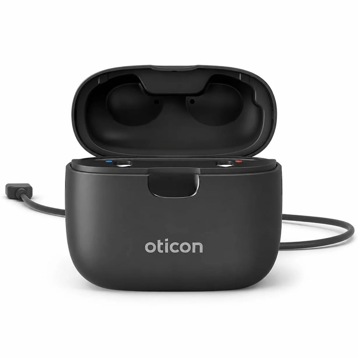 Inteligentna ładowarka Oticon 1.0 – kompatybilna tylko z aparatami słuchowymi Oticon Real, More, Play PX, Cyrkon, OPN S, Ruby i OPN Play MiniRITE