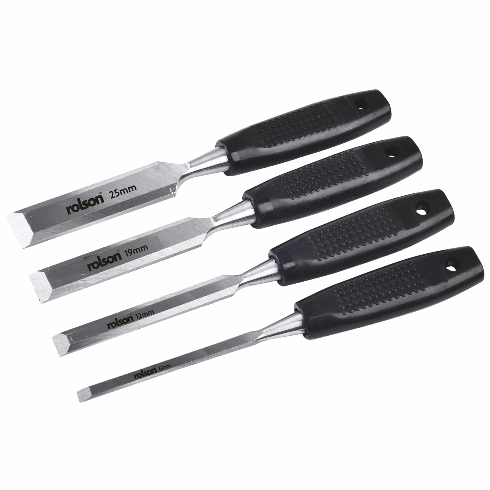 Rolson 56159 4-częściowy zestaw dłut do drewna