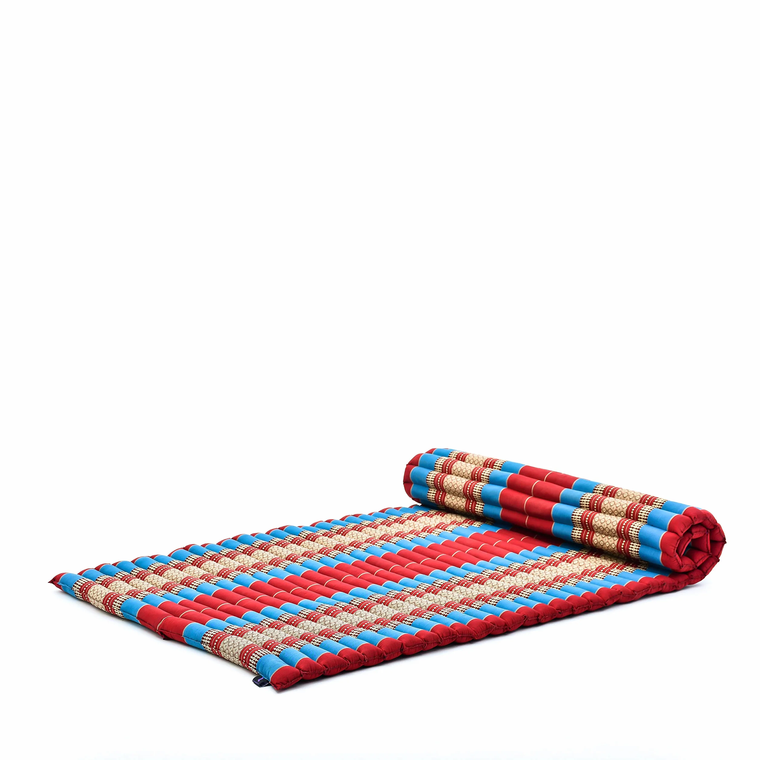 Leewadee Szeroka Rolowana Tajska Mata 190 x 100 cm Kapok Masaż Tajski Alternatywa Futon