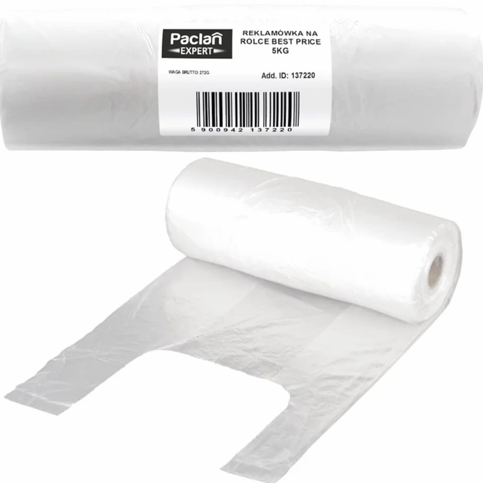 PACLAN Expert Reklamówka na rolce 5kg, 1rolka, 120 sztuk