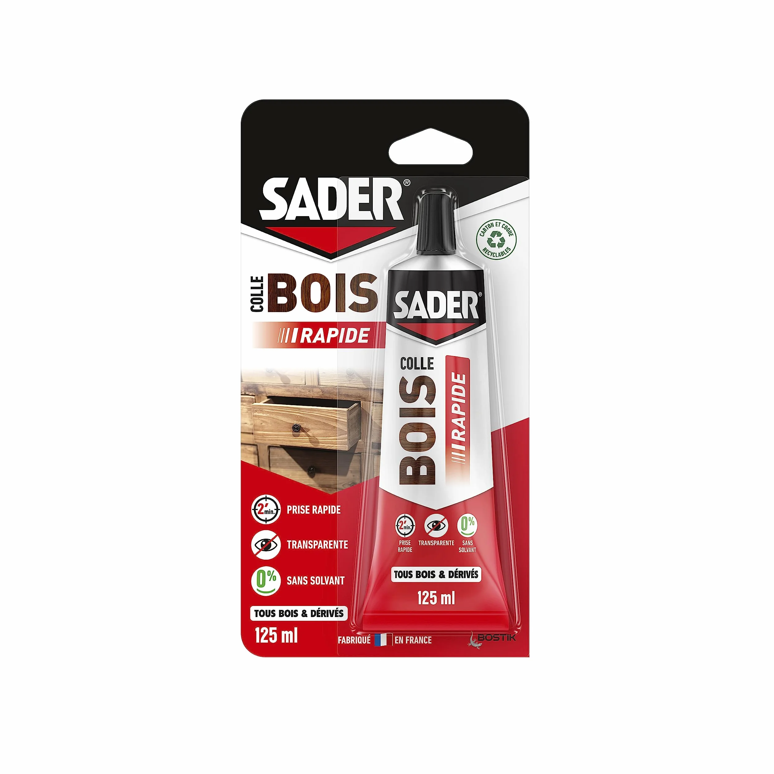 Bostik Its 041008 Quick Wood Glue Tube 125 ml