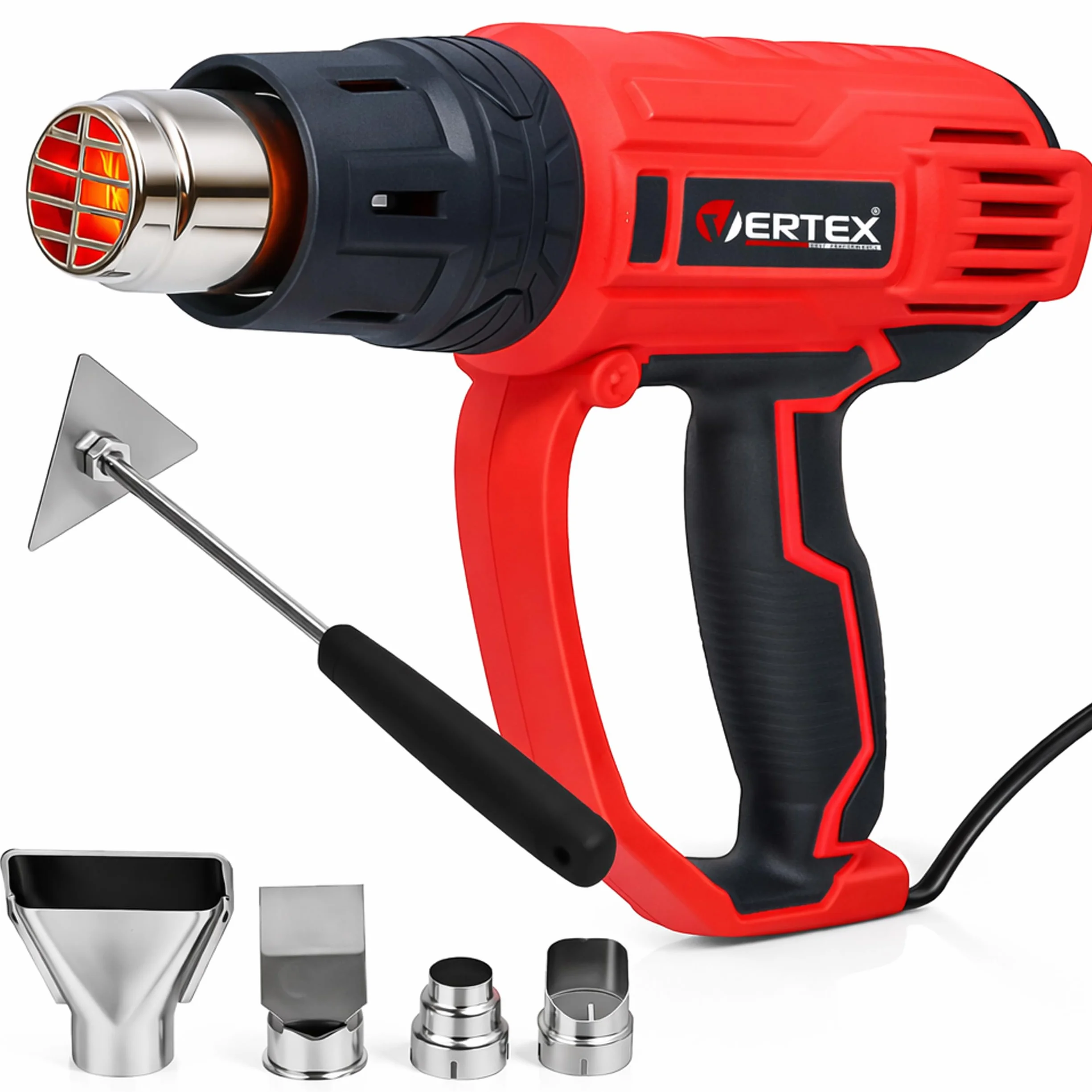 Vertex Opalarka 2000W 450-600°C Zestaw z Dyszami i Skrobakiem