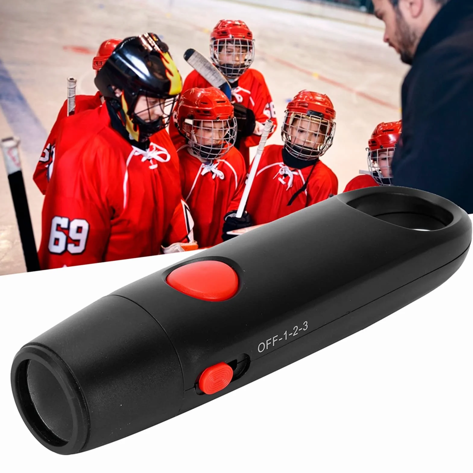 WALFRONT Elektroniczny Gwizdek Nauczyciel Gwizdka Mosiądz i Drewniany Instrumenty Elektroniczny Gwizdek (BLACK)