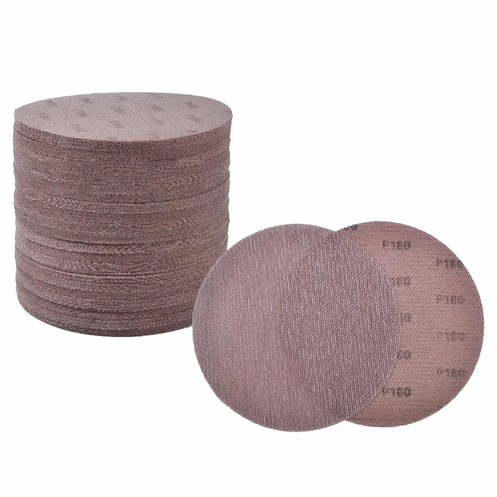 Siatkowe tarcze ścierne z rzepem, zestaw 50 sztuk, 225 mm, ziarnistość 80-800, papier ścierny o grubości 9 cali, arkusze do szlifierek oscylacyjnych, długą szyjką, płyt gipsowo-kartonowych(120grit)