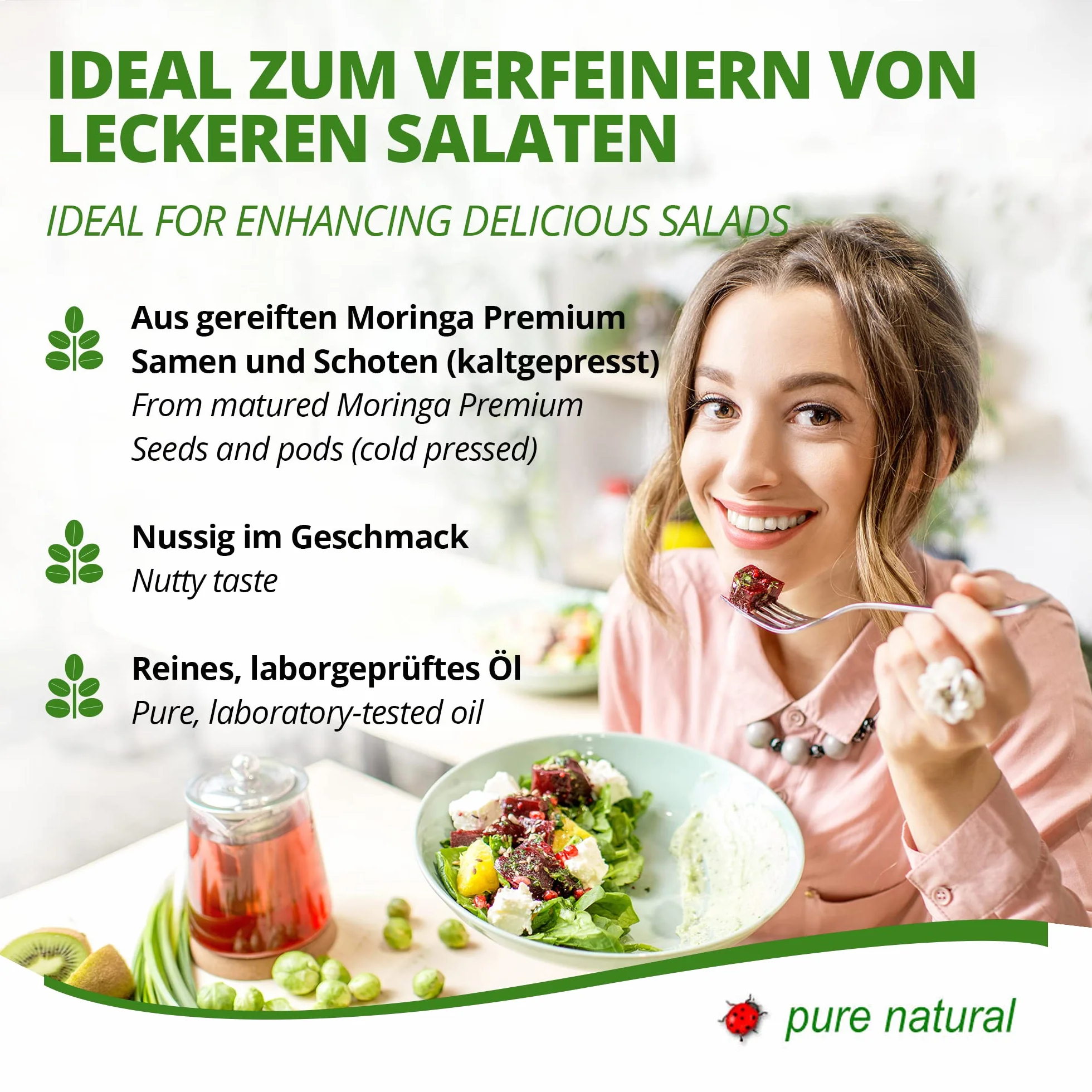 Olej Moringa Basic 100ml tłoczony na zimno MoriVeda - pielęgnacja skóry i włosów