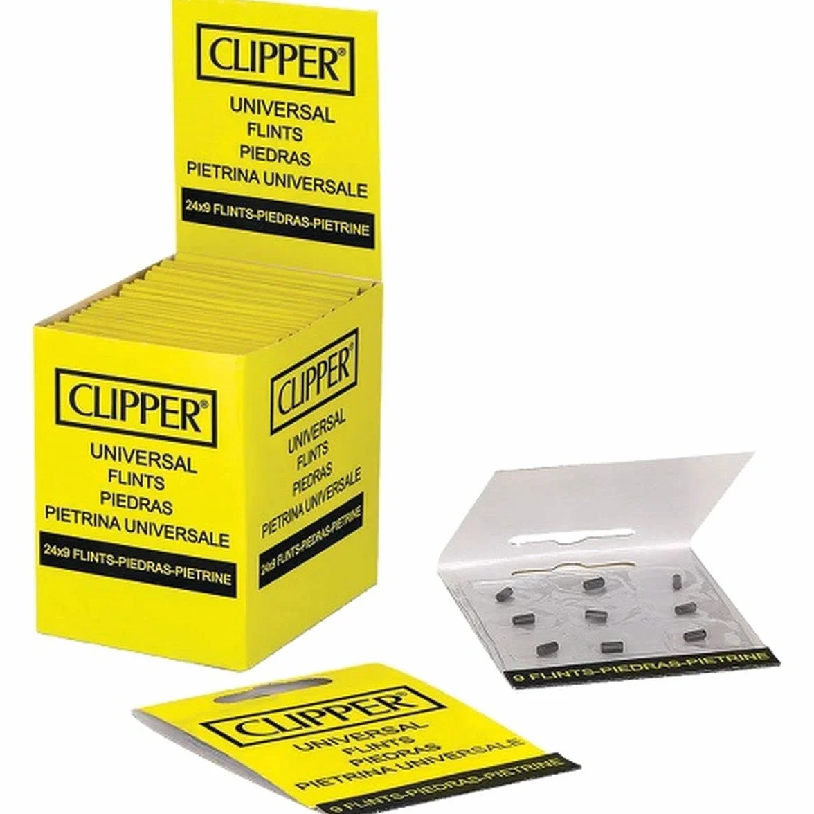 Clipper Klasyczne duże FLINTY (24 opakowania x 9 krzemień)