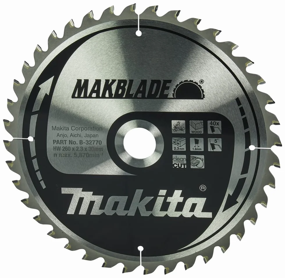 Makita Makblade brzeszczot piły 260 x 30 mm 40Z