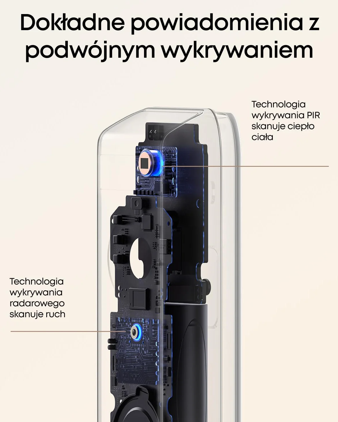 eufy Security Video Doorbell S330 Dual Camera (z baterią), dodatkowa kamera, dzwonek do drzwi zasilany akumulatorem, czujnik ruchu, rozpoznawanie paczek, 2K HD, bezpłatne użytkowanie