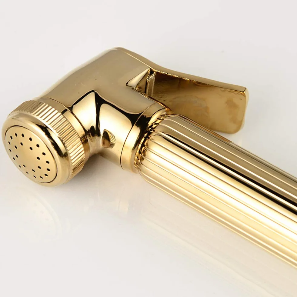 Zestaw Z Kranem Bidetowym I Zimną Wodą, Mosiężny, Ręczny Bidet, Nakładka Na Bidet, Natrysk Ciśnieniowy, Montaż Ścienny, Pojedynczy Uchwyt, Zestaw Natryskowy Bidetowy Do H