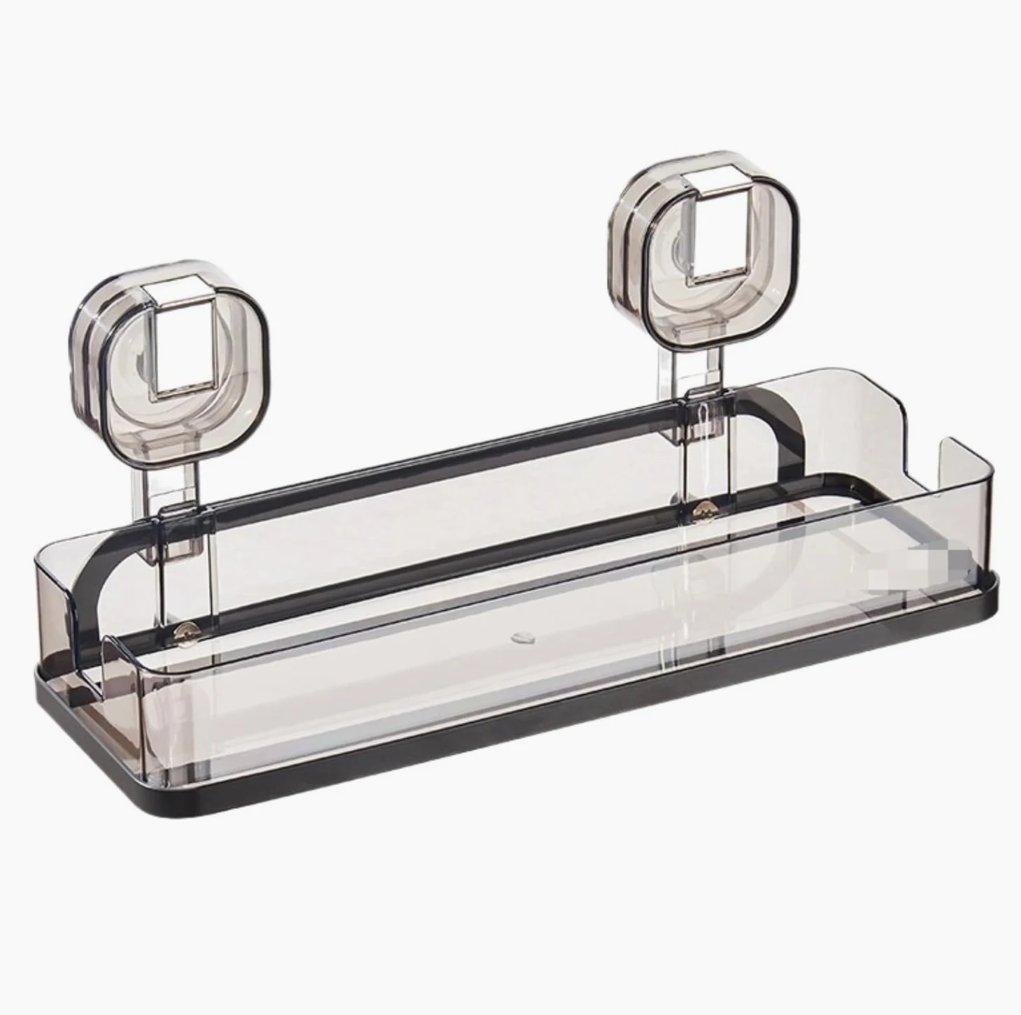 Organizer pod prysznic, Metal + PET + ABS koszyk prysznicowy | Wielokolorowe przechowywanie przyssawek 30,2 x 12,1 x 12,7 cm: do prysznica, kuchni, łazienki(A)