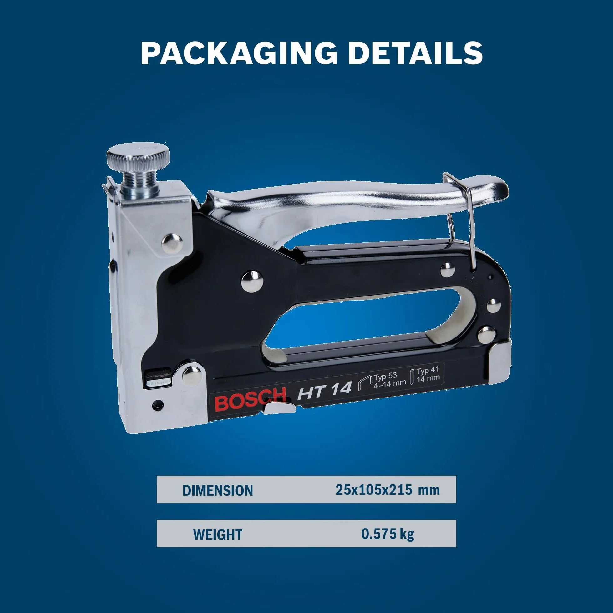 Bosch Professional Zszywacz ręczny HT 14 do drewna, typ zszywek 53