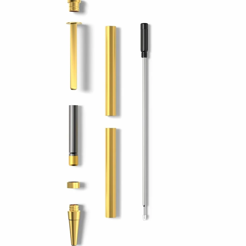 Zestaw Slimline Twist Pen Supplies, 10 sztuk, atrament czarny, do projektów DIY Coppe