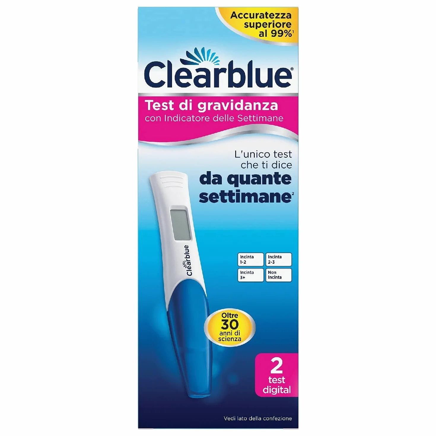 Clearblue 45147:102818 Test Ciążowy, 2 Sztuki