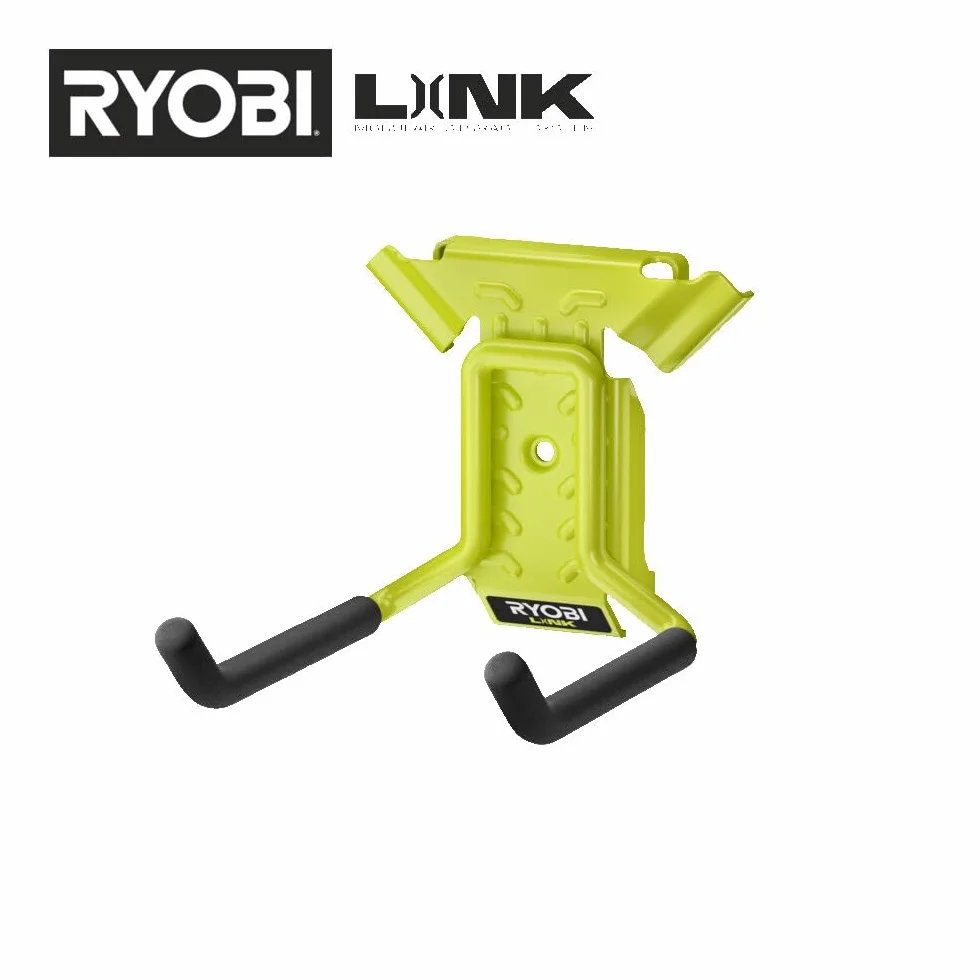 Ryobi - Kompletny zestaw do montażu link, do garażu i warsztatu (7 sztuk) - Syteme LINK - RSLWPK-7PC, zielony & antracytowy